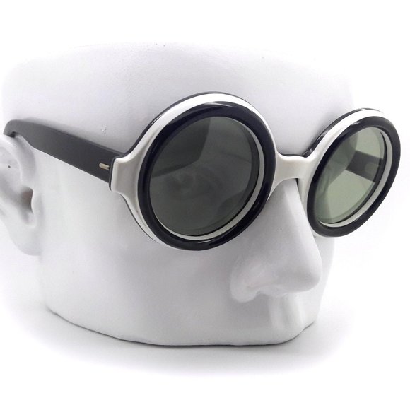 Vintage 70s Sunglasses MonoChrome Hockney Hand Made in France New Old Stock Sun main image 9